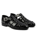 Men's Cowhide Greek Leather Fisherman Sandals – Handmade Genuine Leather Sandals with Leather Sole & Cushioned Arch Support | Summer Shoes